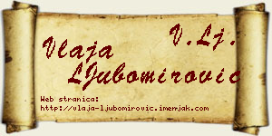 Vlaja LJubomirović vizit kartica